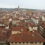 a view of a city from a high point of view